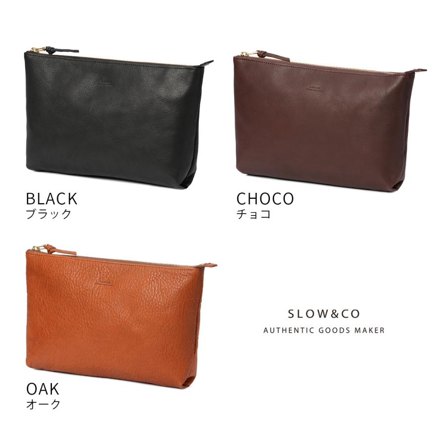 スロウ ボーノ ポーチ メンズ レディース ブランド レザー 本革 日本製 大容量 大きめ SLOW bono 300S192P | SLOW(ファッション) | 05