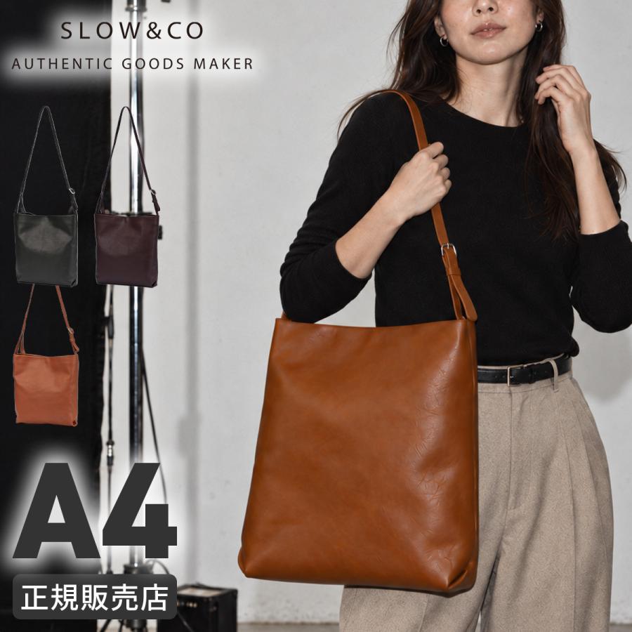 最大40% 9/23限定 SLOW CB スロウ シービー ショルダーバッグ メンズ レディース 大きめ 大容量 本革 縦型 日本製 A4 300S201S | SLOW(ファッション)