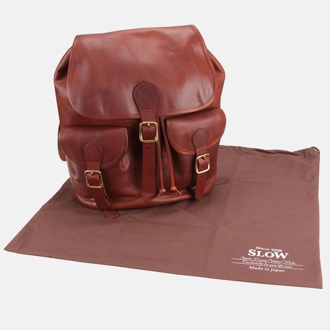 【極美品】SLOW スロウ正規品　ROLL TOP RUCKSA　本革リュック 極美品】SLOW スロウ正規品 ROLL TOP RUCKSA 本革リュック 楽天