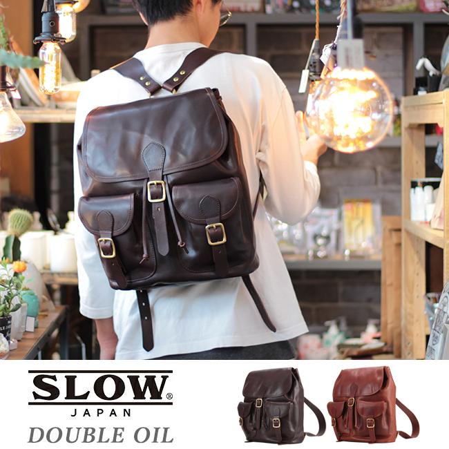 SLOW レザーリュック ブラック 本革 スロウ バックパック SLOW（スロウ） バッグ リュック デイパック メンズ レディース レザー