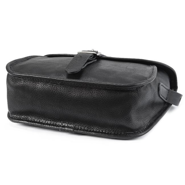 SLOW 黒 レザー ショルダーバッグ SLOW ショルダーバッグ スロウ / shrink -helmet body bag