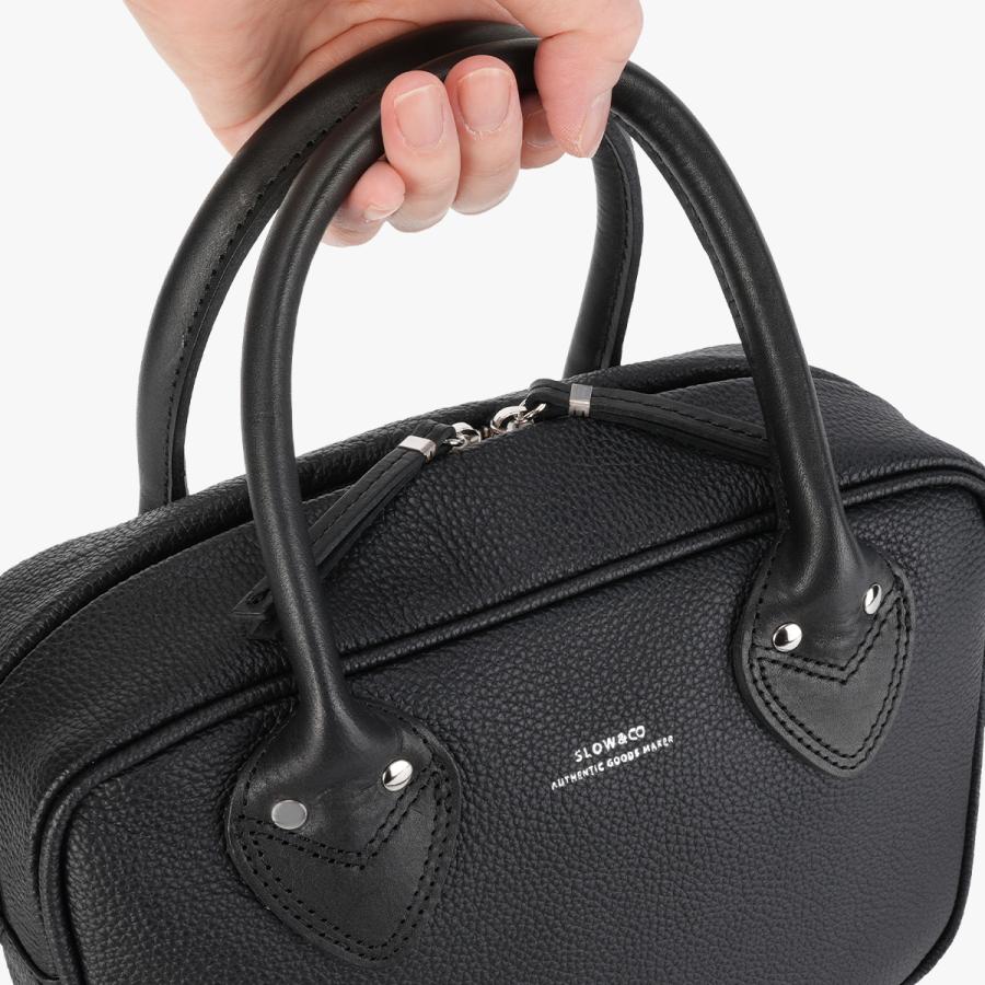 SLOW スロウ シュリンク ミニボストンバッグ 2WAY ショルダー 本革 日本製 ブランド メンズ レディース SHRINK 306S62S | SLOW(ファッション) | 11