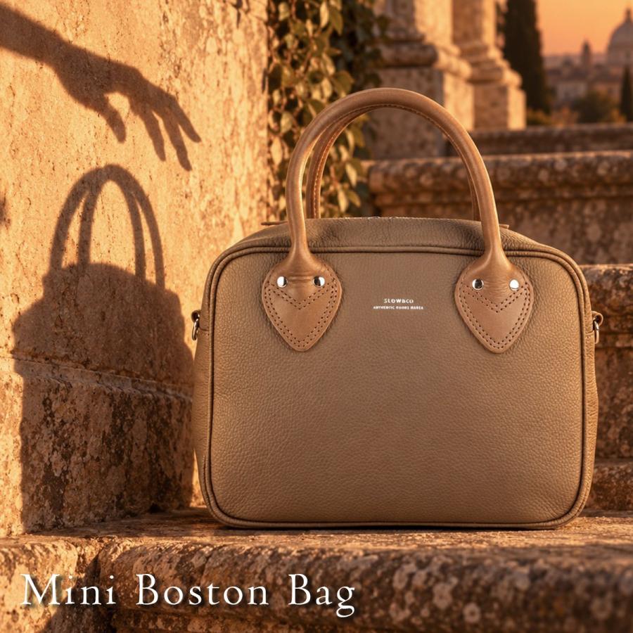 SLOW スロウ シュリンク ミニボストンバッグ 2WAY ショルダー 本革 日本製 ブランド メンズ レディース SHRINK 306S62S | SLOW(ファッション) | 03