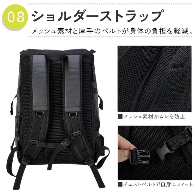 Lee リー リュック 32L 新作 大容量 軽量 撥水 男子 女子 中学生 高校生 黒 通学 スクエア ボックス型 スクールバッグ A4 B4 320-4920 | Lee | 15