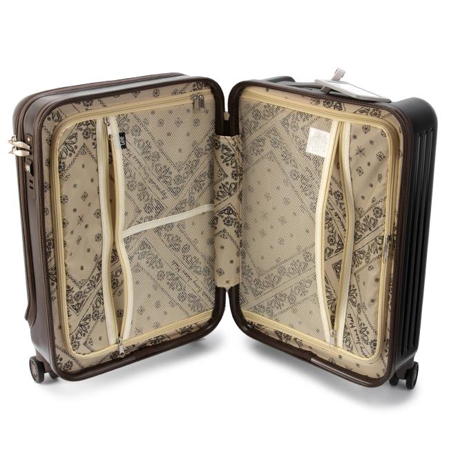 最大53% 3/1まで リー Lee スーツケース 機内持ち込み Sサイズ 37L 軽量 小型 小さめ フロントオープン ペイズリー柄 修学旅行 ジャーニー Journey 320-9020 | Lee | 13