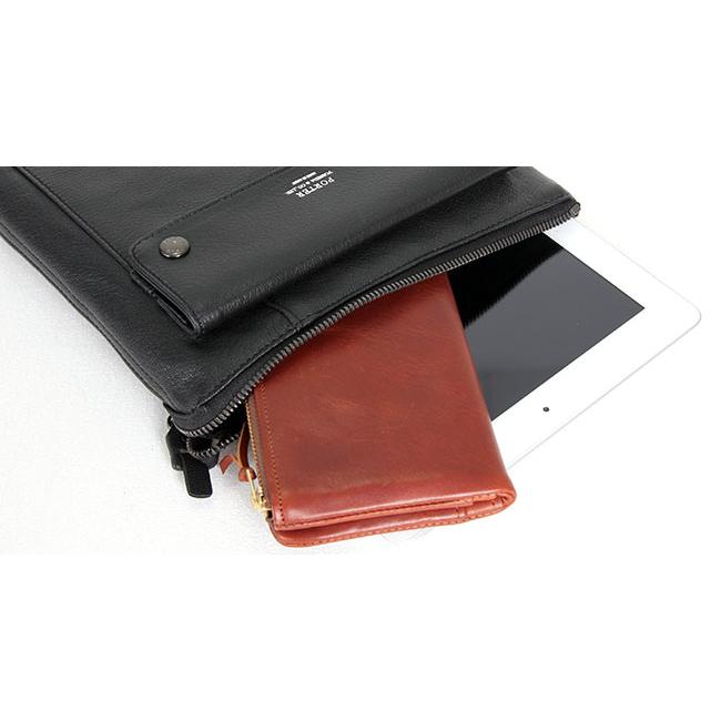 ポーター ランブラー ショルダーバッグ(M) 322-01325 メンズ レディース ブランド レザー スリム 斜めがけ 軽量 本革 縦型 薄型 吉田カバン PORTER | RAMBLER（PORTER） | 03