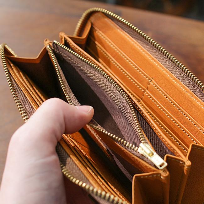 【未使用品】SLOWスロウbono ボーノラウンドファスナー長財布ストラップ付 SLOW（スロウ） 限定品 財布 長財布 メンズ レディース 別注 本革 大