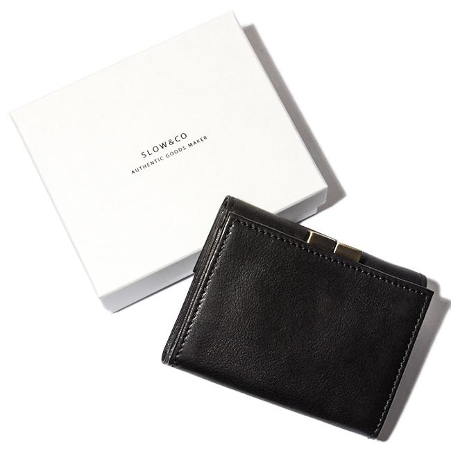 SLOW（スロウ） 財布 三つ折り財布 がま口財布 ミニ財布 レザー 本革