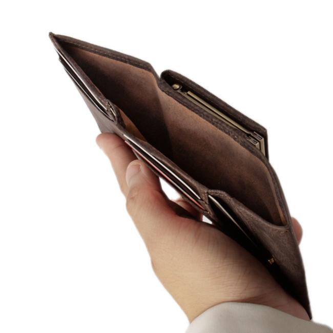 最大51% 2/3限定 SLOW スロウ 財布 がま口財布 三つ折り財布 ミニ財布 小さい財布 本革 レザー クーズー ミニウォレット メンズ レディース  kudu 333s135l | SLOW(ファッション) | 14