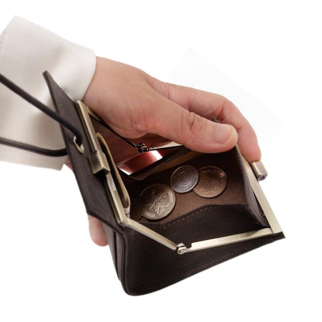 革　ショルダーウォレット　財布　バック　レザー　ハンドステッチ　スロウエイチ SLOW（スロウ） 最大50% 2/5限定 財布 がま口財布 二つ折り財布 本革