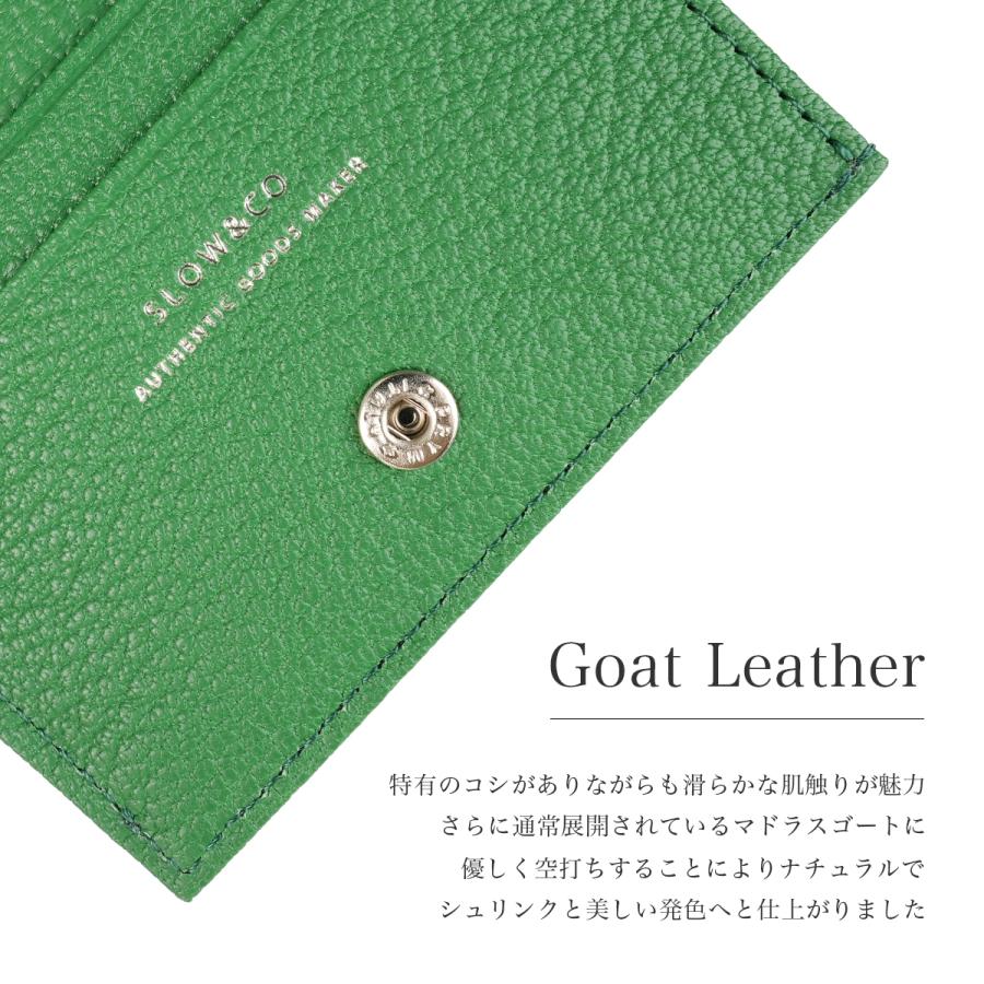 最大51% 9/5限定 SLOW スロウ 財布 二つ折り財布 ミニ財布 メンズ レディース ブランド レザー 本革 日本製 がま口 小さめ ミニ ゴート goat 333S145S | SLOW(ファッション) | 11