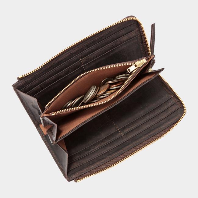 最大50% 9/6限定 SLOW スロウ 財布 長財布 レザー 本革 日本製 薄型 薄い財布 L字ファスナー スリム メンズ レディース ブランド クーズー kudu 333S81I | SLOW(ファッション) | 13