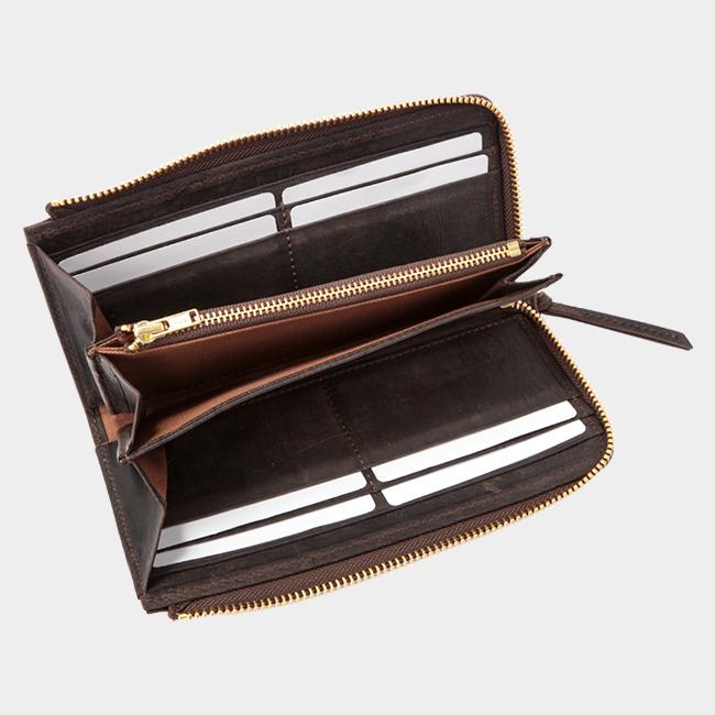 最大50% 9/6限定 SLOW スロウ 財布 長財布 レザー 本革 日本製 薄型 薄い財布 L字ファスナー スリム メンズ レディース ブランド クーズー kudu 333S81I | SLOW(ファッション) | 09