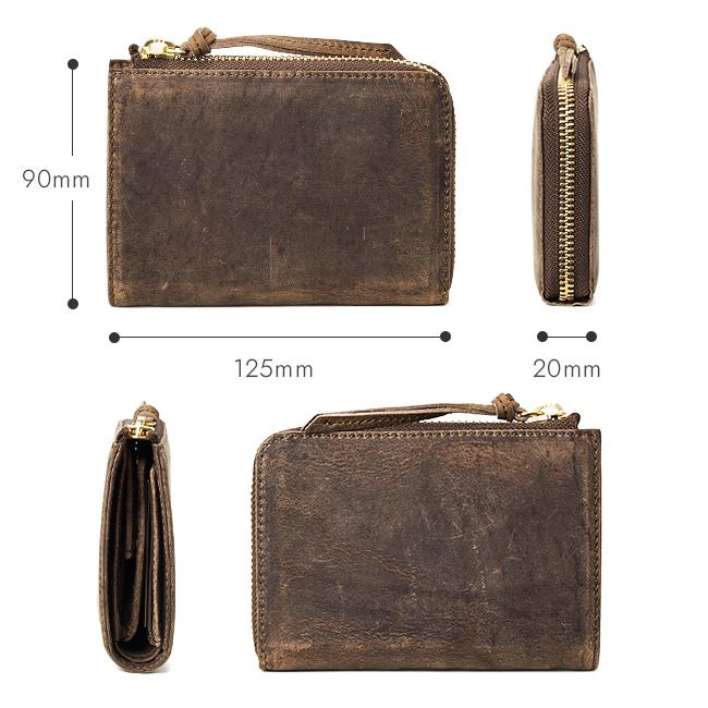 最大49% 4/1限定 SLOW スロウ 財布 二つ折り財布 box型小銭入れ L字ファスナー 本革 レザー クーズー ミドルウォレット メンズ レディース kudu 333s82i | SLOW(ファッション) | 05