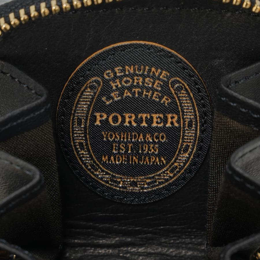 ポーター ワイズ コインケース 341-01321 PORTER WISE 吉田カバン 小銭入れ 本革 馬革 黒 緑 小さめ 日本製 財布 メンズ レディース ラウンドファスナー | WISE（PORTER） | 12