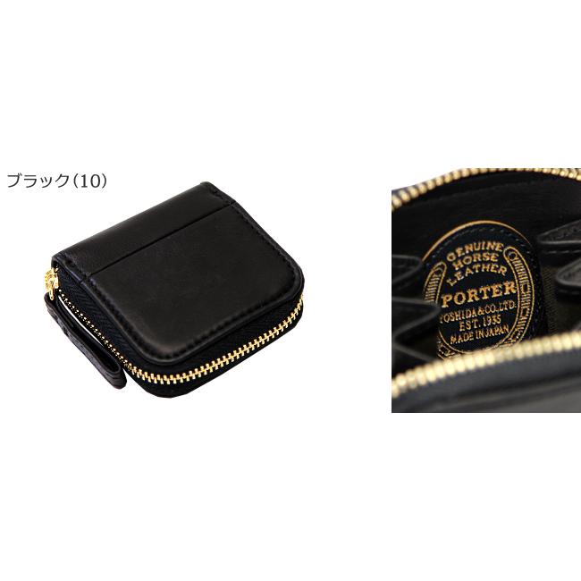 ★未使用品★PORTER ポーター ワイズ ケース パスケース 馬革 黒 WISE（PORTER） ポーター ワイズ コイン ＆ パスケース 341-01320