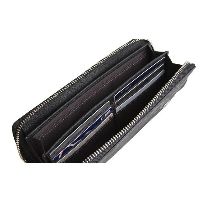 PORTER 長財布 ブラック ラウンド ナイロン ポーター 財布 黒 PORTER - PORTER 長財布 ブラック ラウンド ナイロン ポーター