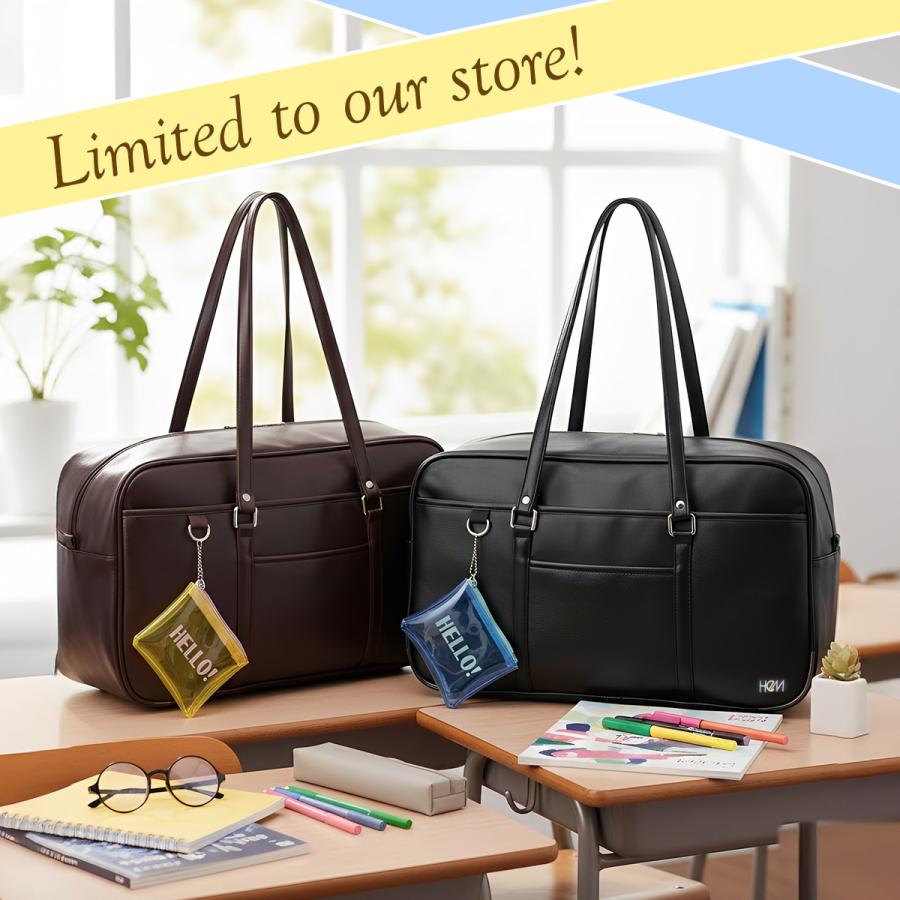 最大41% 3/5限定 HeM ヘム スクールバッグ スクバ 合皮 女子 女子高生 高校生 中学生 通学 黒 茶色 ブラック ブラウン カバン かわいい A4 39-0244 | HeM(バッグ) | 03