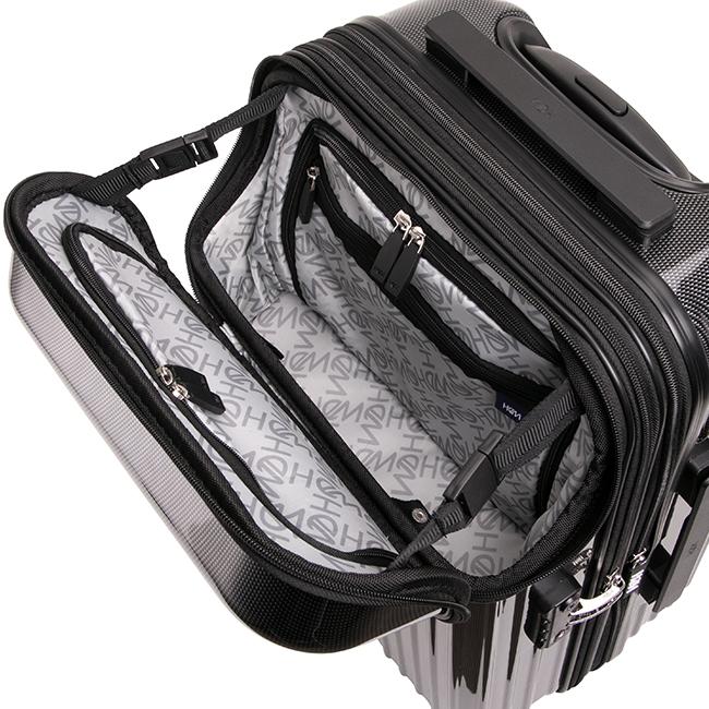 最大37% 7/8限定 HeM ヘム スーツケース 機内持ち込み Sサイズ 36L/43L 軽量 小型 小さめ 拡張機能付き フロントオープン トップオープン リム 39-506 在庫限り | HeM(バッグ) | 08