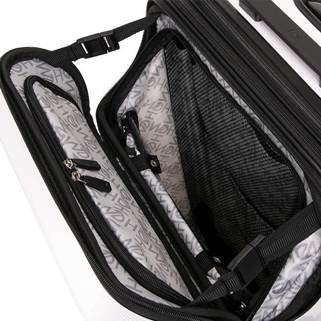 最大37% 7/8限定 HeM ヘム スーツケース Mサイズ 軽量 54L/64L 拡張機能付き 中型 レディース ブランド フロントオープン トップオープン リム 39-507 在庫限り | HeM(バッグ) | 09