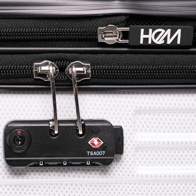 最大37% 7/8限定 HeM ヘム スーツケース Mサイズ 軽量 54L/64L 拡張機能付き 中型 レディース ブランド フロントオープン トップオープン リム 39-507 在庫限り | HeM(バッグ) | 11