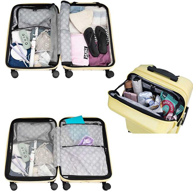 最大50% 3/25限定 HeM ヘム スーツケース 機内持ち込み Sサイズ 33L/40L 軽量 小型 小さめ 拡張機能 トップオープン ストッパー レディース エリオス 39-50900 | HeM(バッグ) | 13