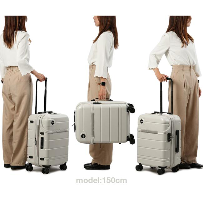 最大51% 12/26限定 HeM ヘム スーツケース 機内持ち込み Sサイズ 33L/40L 軽量 小型 小さめ 拡張機能 トップオープン ストッパー レディース エリオス 39-50900 | HeM(バッグ) | 08