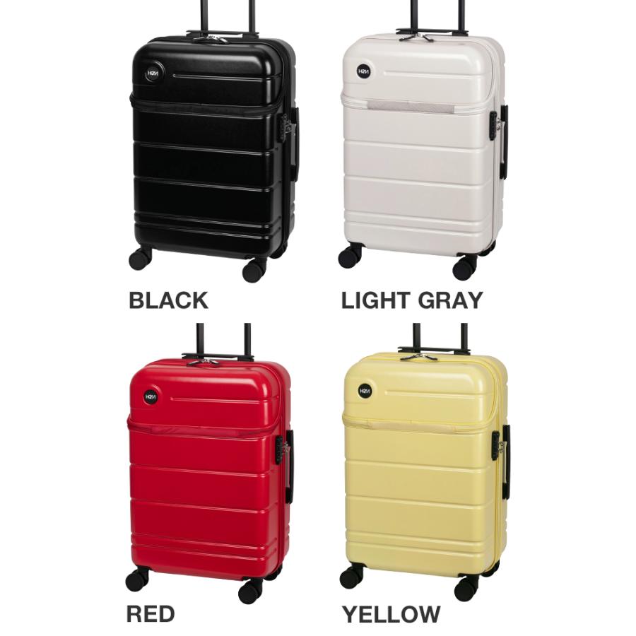 最大51% 12/26限定 HeM ヘム スーツケース Mサイズ 51L/63L 軽量 中型 拡張機能 旅行 出張 トップオープン ストッパー レディース ブランド エリオス 39-51000 | HeM(バッグ) | 06