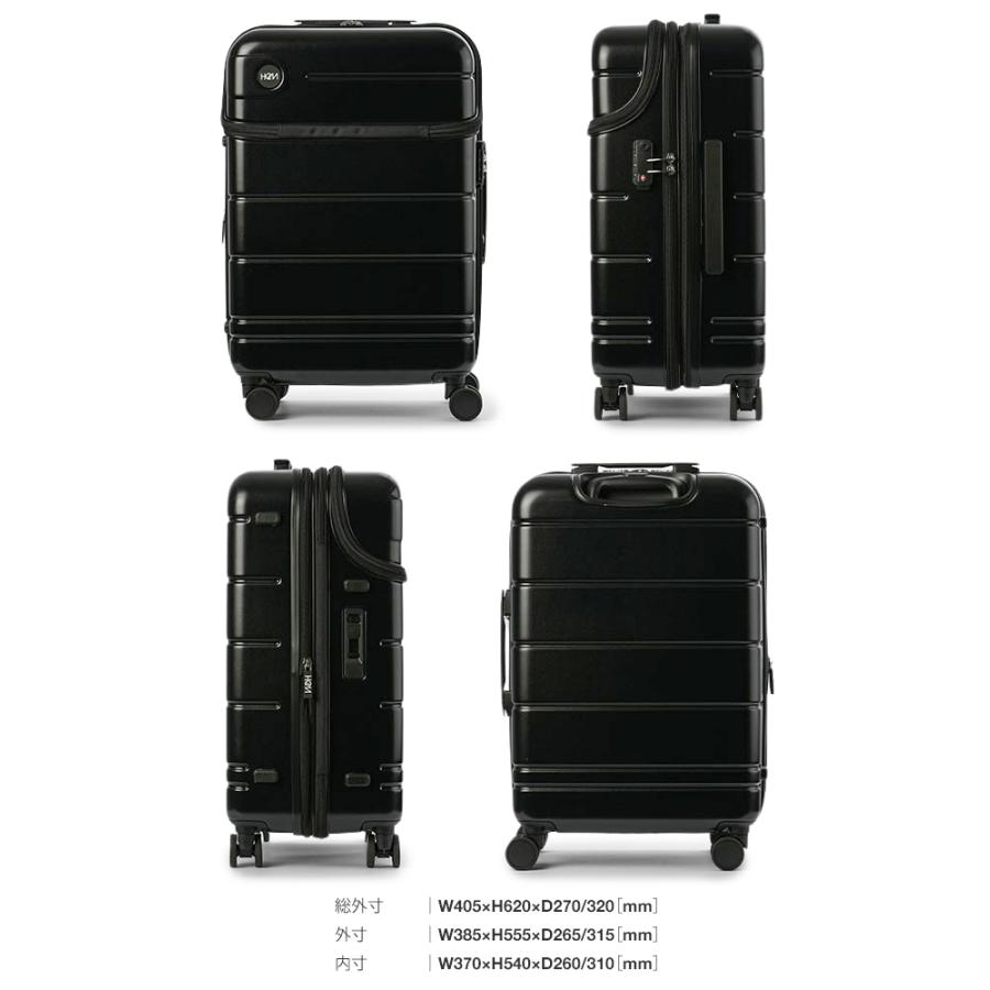 最大51% 12/26限定 HeM ヘム スーツケース Mサイズ 51L/63L 軽量 中型 拡張機能 旅行 出張 トップオープン ストッパー レディース ブランド エリオス 39-51000 | HeM(バッグ) | 07