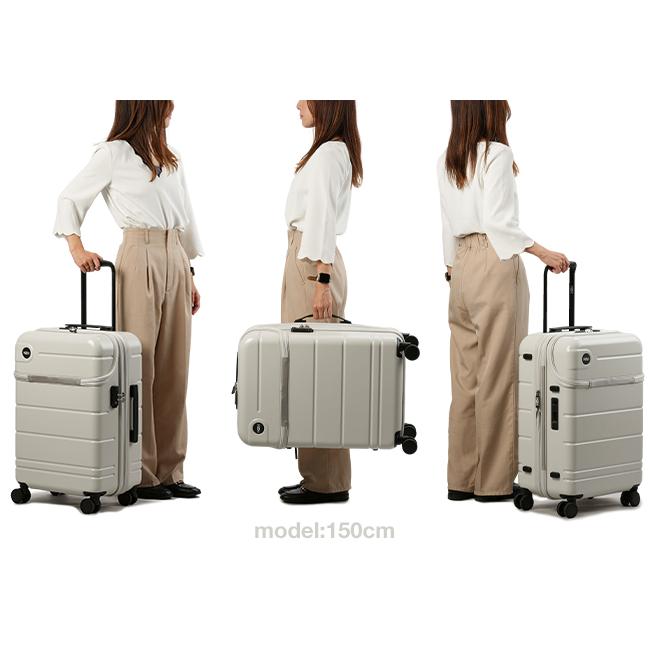 最大37% 7/8限定 HeM ヘム スーツケース Mサイズ 51L/63L 軽量 中型 拡張機能 トップオープン ストッパー レディース ブランド エリオス 39-51000 在庫限り | HeM(バッグ) | 08