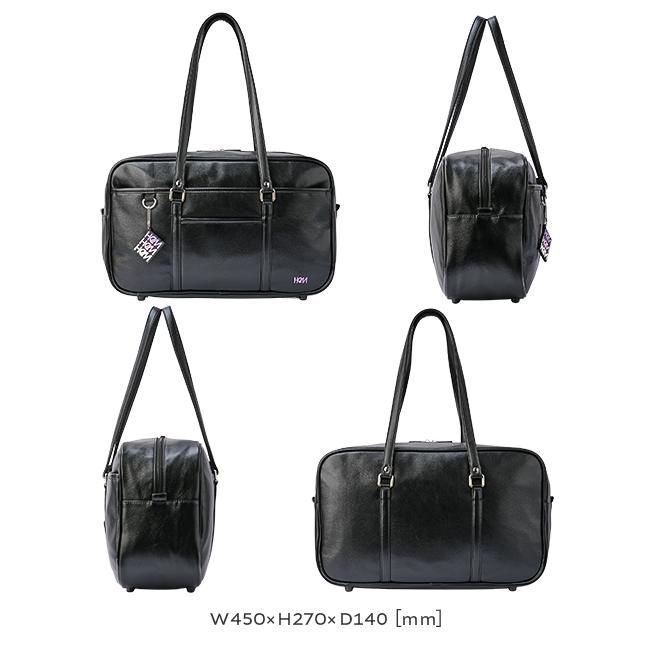 最大42% 4/22限定 HeM ヘム スクールバッグ スクバ 合皮 女子 女子高生 高校生 中学生 通学 黒 茶色 ブラック ブラウン バッグ カバン かわいい A4 39-7200 | HeM(バッグ) | 14