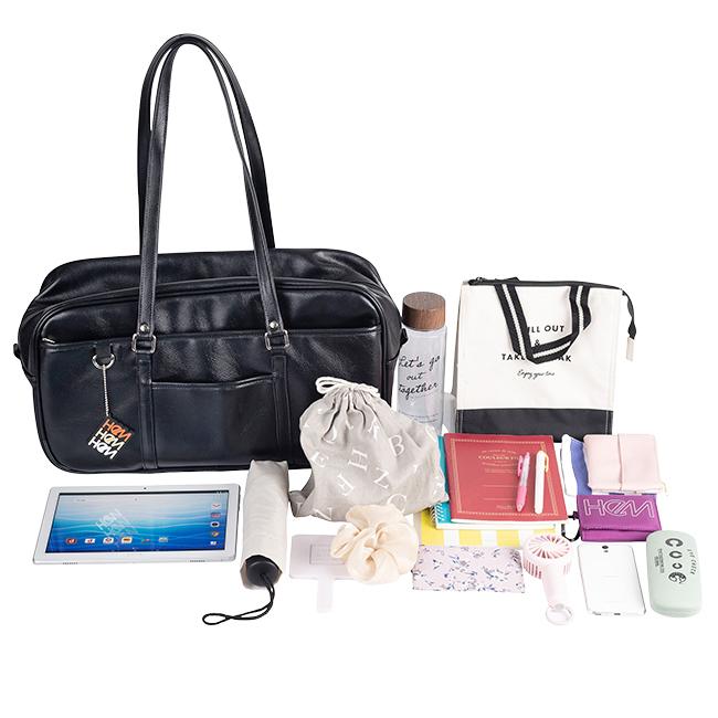 最大42% 2/8限定 HeM ヘム スクールバッグ スクバ 合皮 女子 女子高生 高校生 中学生 通学 黒 茶色 ブラック ブラウン バッグ カバン かわいい A4 39-7200 | HeM(バッグ) | 17