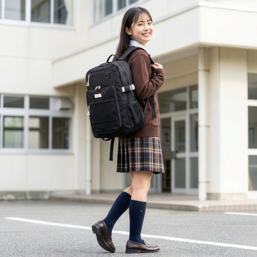 最大50% 8/5限定 2026モデル HeM リュック ヘム リュックサック 30L 通学 女子 女子高生 高校生 通学リュック スクールリュック スクールバッグ モル 39-724 | HeM(バッグ) | 10