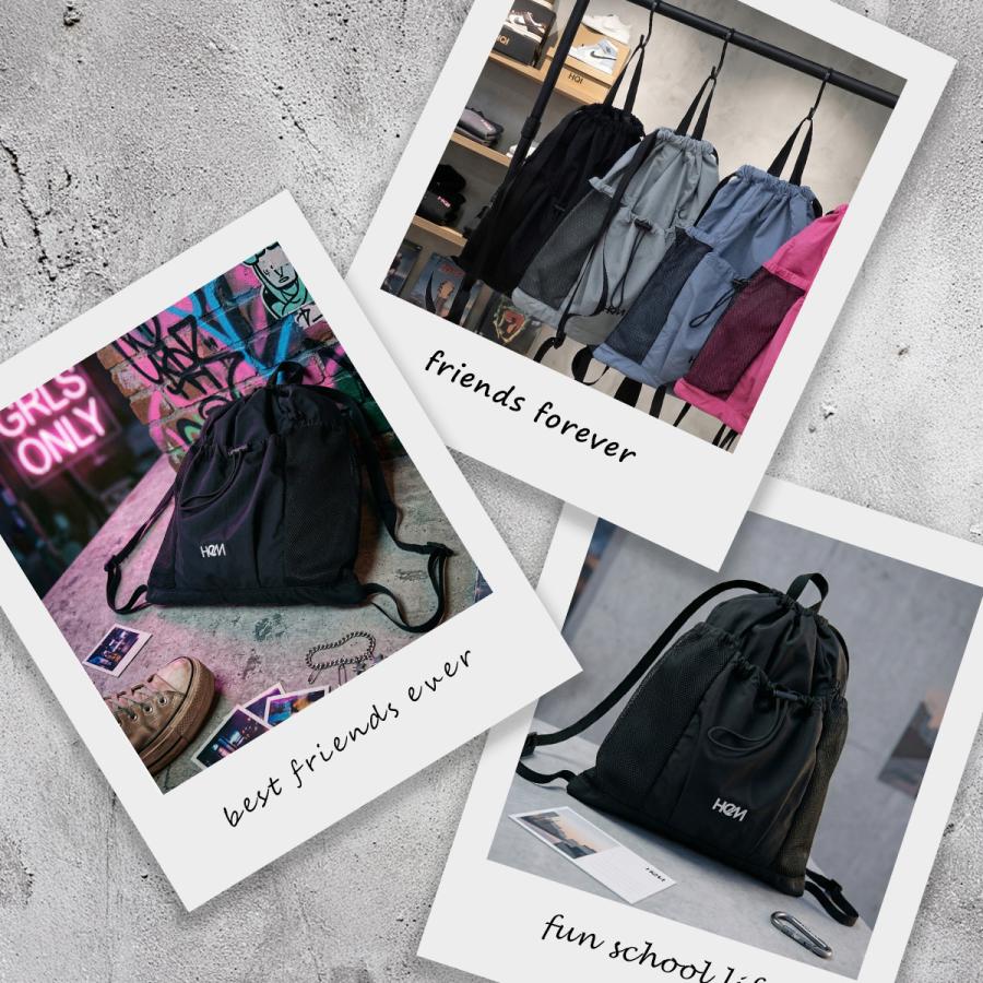 最大41% 3/25限定 HeM ヘム ナップサック リュック 女子 女子高生 高校生 中学生 部活 撥水 体操着入れ 体操着袋 体操服入れ 体操服袋 通学 かわいい 39-72600 | HeM(バッグ) | 06