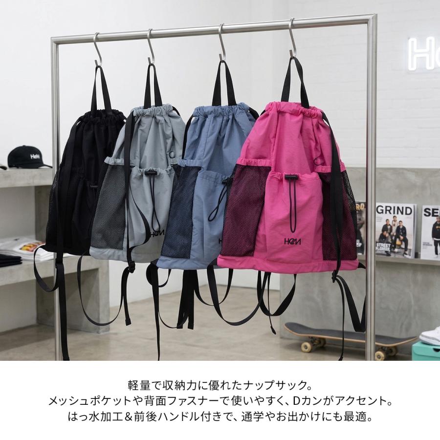 最大42% 9/15限定 HeM ヘム ナップサック リュック 女子 女子高生 高校生 中学生 部活 撥水 体操着入れ 体操着袋 体操服入れ 体操服袋 通学 かわいい 39-72600 | HeM(バッグ) | 11