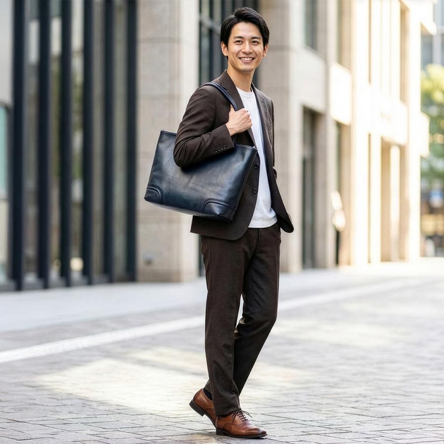 最大51% 2/3限定 ファイブウッズ  プラトウ トートバッグ ビジネストート A4 本革 通勤 肩掛け 日本製 ブランド メンズ FIVE WOODS PLATEAU 39186 | FIVE WOODS | 10