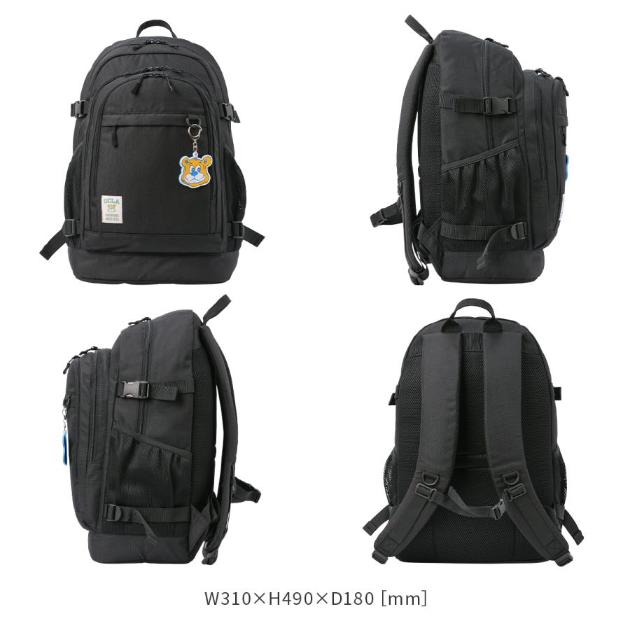 最大42% 3/8限定 UCLA リュック 30L 通学 男子 女子 女子高生 高校生 大容量 黒 通学リュック スクールリュック スクールバッグ ユーシーエルエー B4 440-101 | UCLA | 04