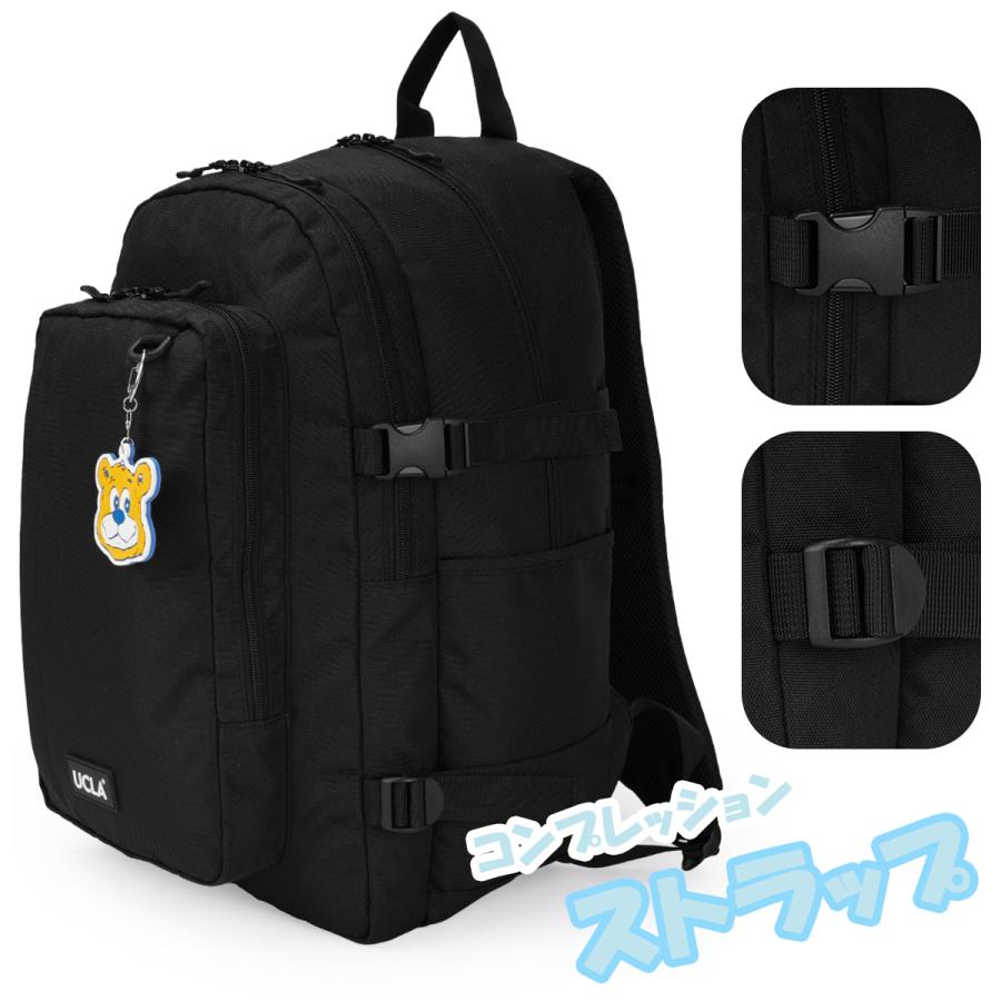 最大51% 2/11限定 UCLA リュック 通学リュック スクールリュック 33L 女子 高校生 女子高生 中学生 大容量 レディース チャーム付き 440-130 | UCLA | 14