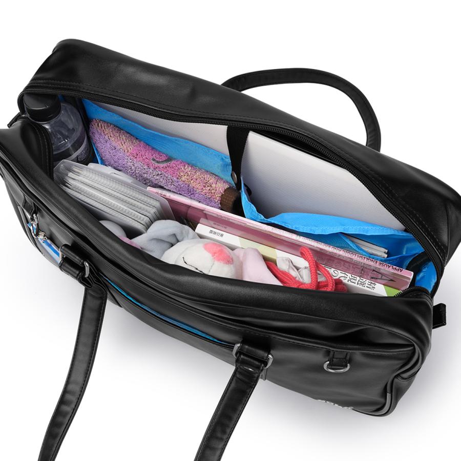 最大42% 4/22限定 2026モデル UCLA スクールバッグ スクバ 合皮 女子 女子高生 高校生 中学生 通学 黒 茶色 ブラック ブラウン カバン かわいい A4 440-210 | UCLA | 15