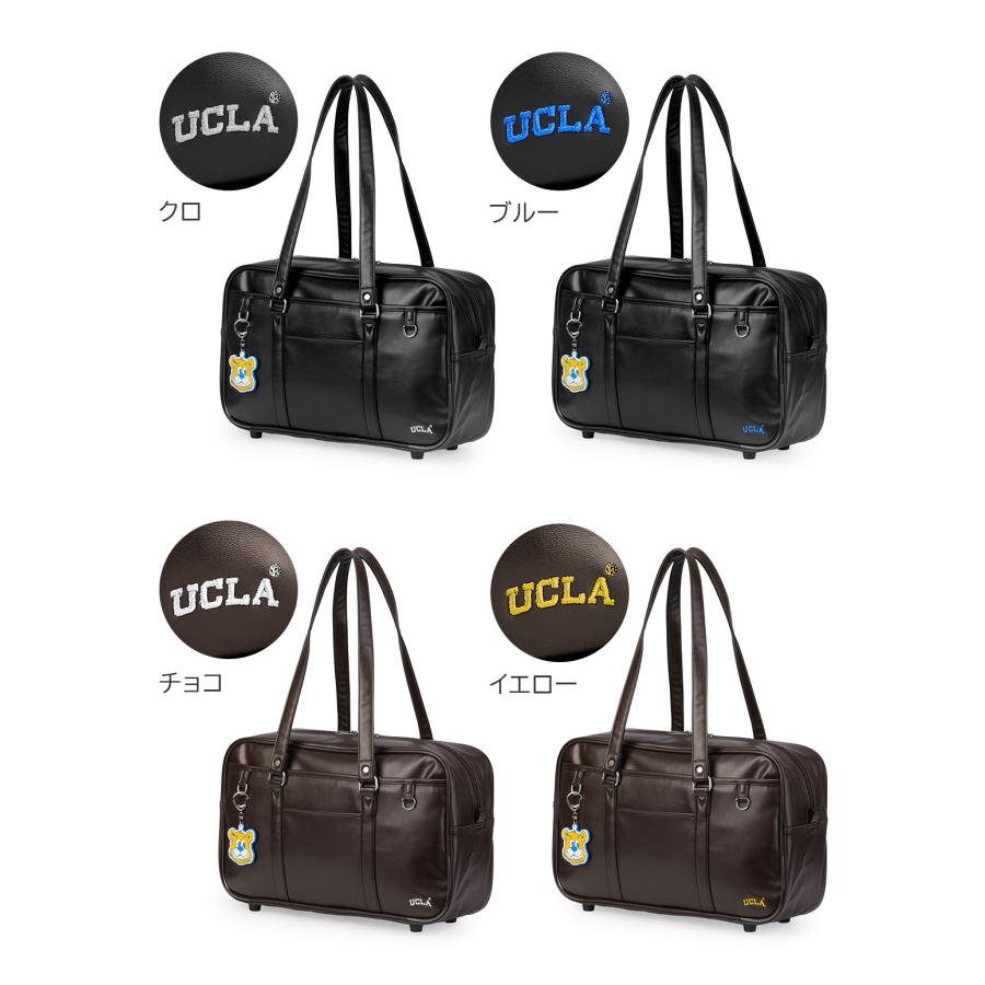最大42% 4/22限定 2026モデル UCLA スクールバッグ スクバ 合皮 女子 女子高生 高校生 中学生 通学 黒 茶色 ブラック ブラウン カバン かわいい A4 440-210 | UCLA | 05