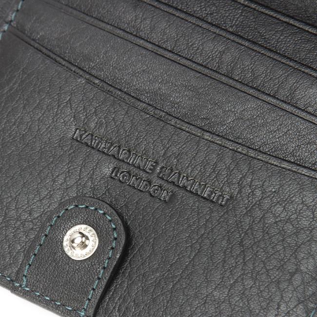 キャサリンハムネット 二つ折り財布 メンズ レディース ブランド ラウンドファスナー レザー 本革 ミネラル KATHARINE HAMNETT 490-50702 | KATHARINE HAMNETT LONDON | 16