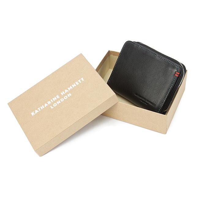 キャサリンハムネット 二つ折り財布 メンズ レディース ブランド ラウンドファスナー レザー 本革 ミネラル KATHARINE HAMNETT 490-50702 | KATHARINE HAMNETT LONDON | 17