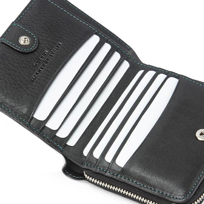 キャサリンハムネット 二つ折り財布 メンズ レディース ブランド ラウンドファスナー レザー 本革 ミネラル KATHARINE HAMNETT 490-50702 | KATHARINE HAMNETT LONDON | 09