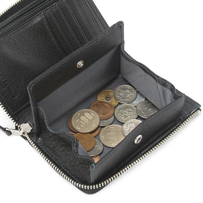 最大46% 1/30から キャサリンハムネット 二つ折り財布 ミドル財布 メンズ レディース L字ファスナー レザー 本革 ミネラル KATHARINE HAMNETT 490-50703 | KATHARINE HAMNETT LONDON | 12