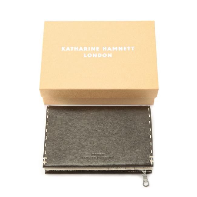 最大49% 9/1限定 キャサリンハムネット 財布 二つ折り財布 メンズ レディース レザー 本革 ミドル KATHARINE HAMNETT 490-58705 | KATHARINE HAMNETT | 07