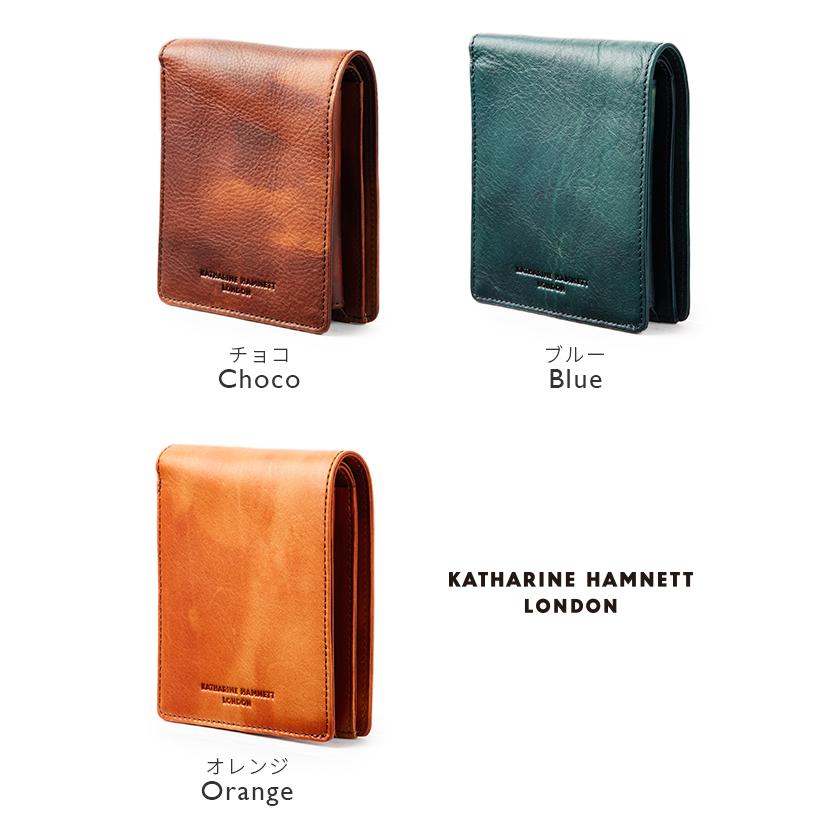 最大41% 9/6限定 キャサリンハムネット 財布 二つ折り財布 メンズ レディース レザー 本革 KATHARINE HAMNETT 490-59200 | KATHARINE HAMNETT | 05