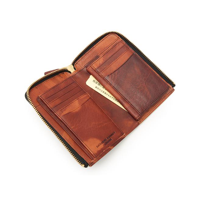 最大41% 9/17限定 キャサリンハムネット 財布 二つ折り財布 メンズ レディース レザー 本革 KATHARINE HAMNETT 490-59202 | KATHARINE HAMNETT | 13