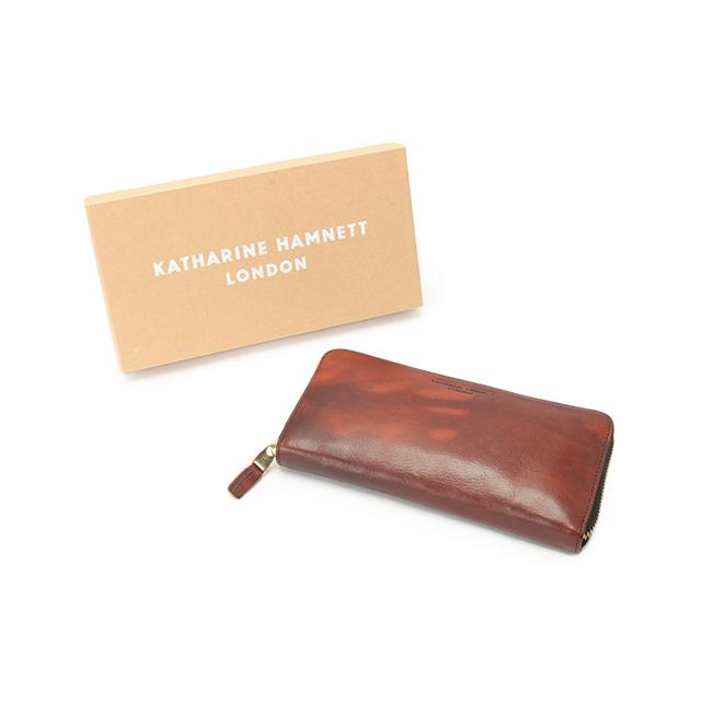 キャサリンハムネット 財布 長財布 メンズ レディース ブランド 本革 大容量 レザー ラウンドファスナー KATHARINE HAMNETT 490-59204 | KATHARINE HAMNETT | 14