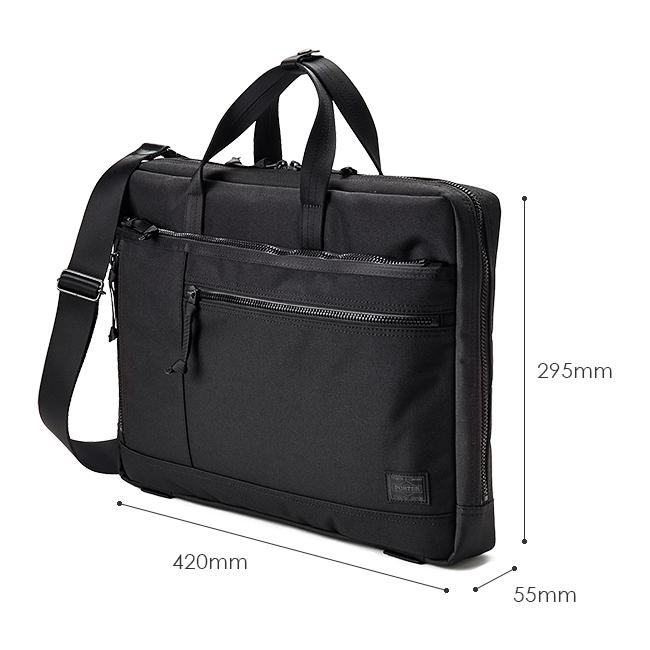 ポーター インタラクティブ 2WAYブリーフケース(L) 536-17049 ビジネスバッグ メンズ 50代 40代 通勤 軽量 撥水 薄型 スリム ブランド 吉田カバン PORTER | INTERACTIVE（PORTER） | 03