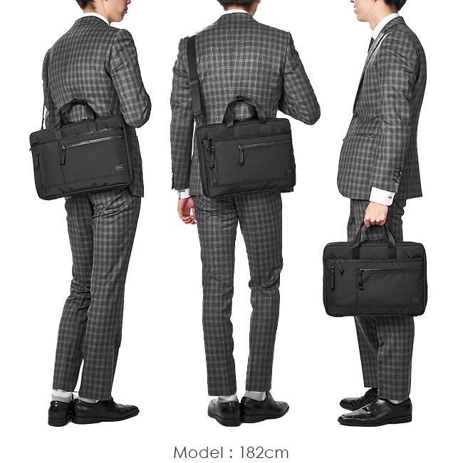 ポーター インタラクティブ 2WAYブリーフケース(S) 536-17050 ビジネスバッグ メンズ 50代 40代 通勤 軽量 撥水 薄型 スリム 吉田カバン PORTER | INTERACTIVE（PORTER） | 05